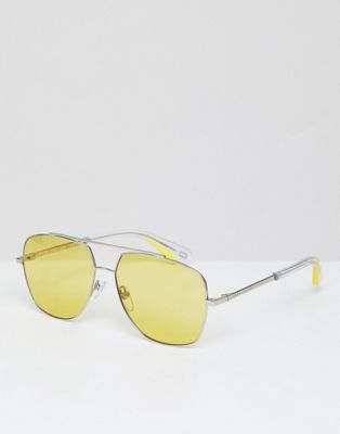 Marc Jacobs aviator sunglasses with yellow lens
