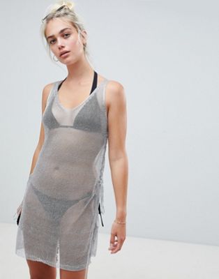 New Look Metallic Beach Dress