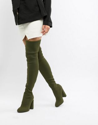 DESIGN Koko knitted over the knee boots