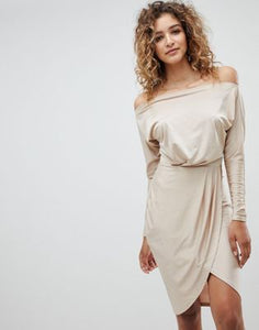 AX Paris Long Sleeve Wrap Front Dress