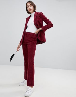 DESIGN tailored slim kickflare in cord