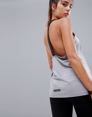 4505 loose fit tank with tape back detail