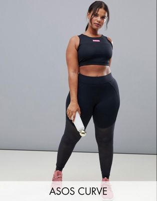 4505 Curve legging with over the knee power mesh