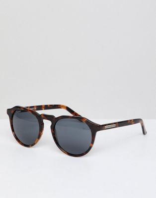 Hawkers Warwick round sunglasses in tort