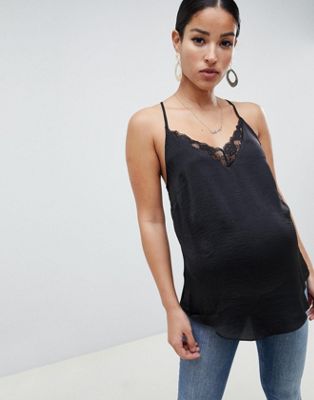 DESIGN Maternity lace insert cami