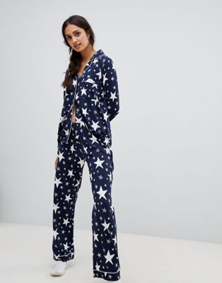 Chelsea Peers sparkle star print pyjama set