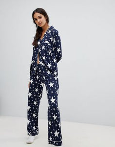 Chelsea Peers sparkle star print pyjama set