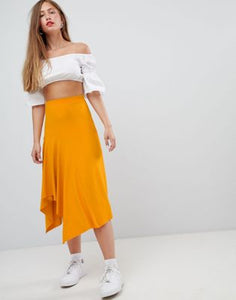 Bershka slinky midi skirt