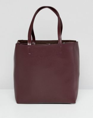 French Connection Liv Leather Tote Bag
