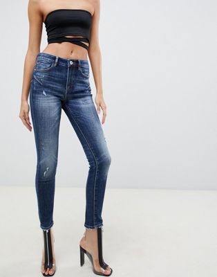 Miss Sixty Erica push up cropped skinny jean with distressing