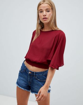 New Look flutter sleeve top