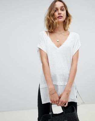 Free People Voyage v-neck t-shirt
