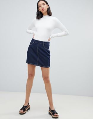 FAE denim mini skirt