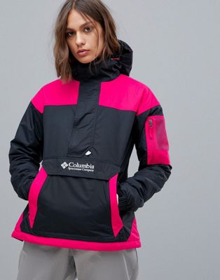 Columbia Challenger Pullover in Black/Pink