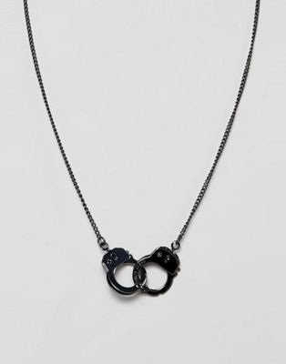 Cheap Monday handcuff charm necklace