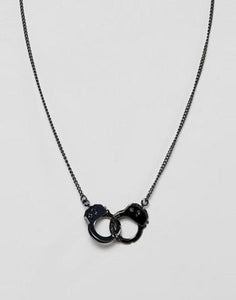 Cheap Monday handcuff charm necklace