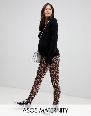 DESIGN Maternity animal print legging