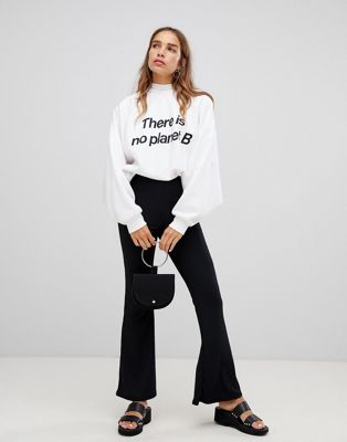 New Look Rib Flare PANTS