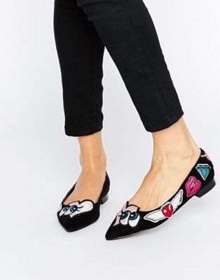 LUSTFUL Pointed Ballet Flats