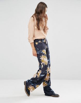 Gestuz Wide Leg Floral Print Pants