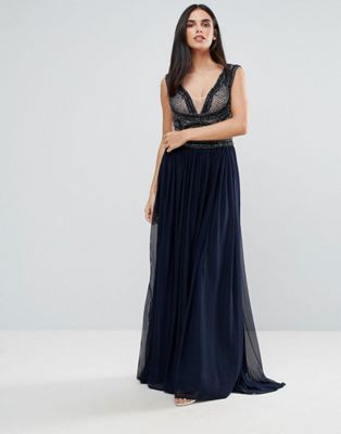 Forever Unique Pannelled Maxi Dress