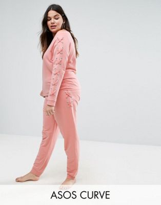 CURVE LOUNGE Lace Up Sweatpant