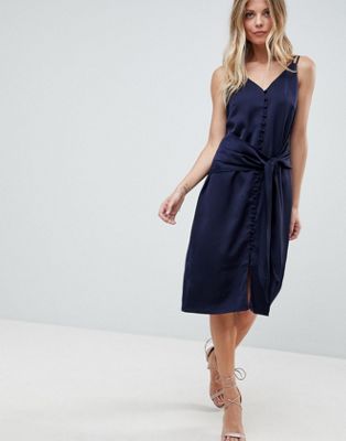 Adelyn Rae Viola Tie Slip Dress