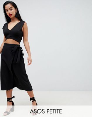 PETITE Tailored Midi Simple Wrap