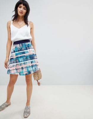 Lavand Printed Midi Skirt