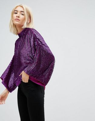 Embellished Batwing Top