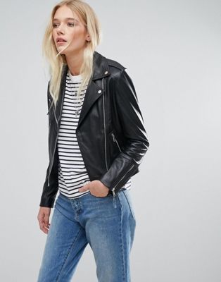 Lab Leather Biker Jacket