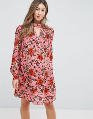 Maternity Floral Smock mini dress