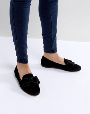 Office Fortress Bow Flat Shoes