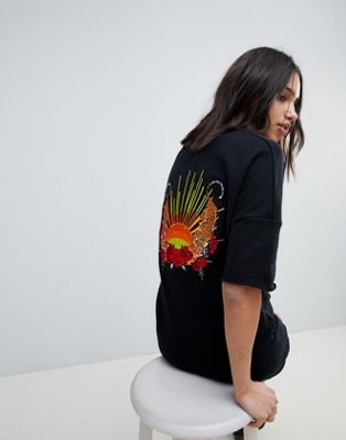 NYTT Audrey Tiger Embroidered Back Shift Dress