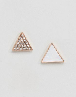 Emporio Armani Triangle Stud Set Earrings