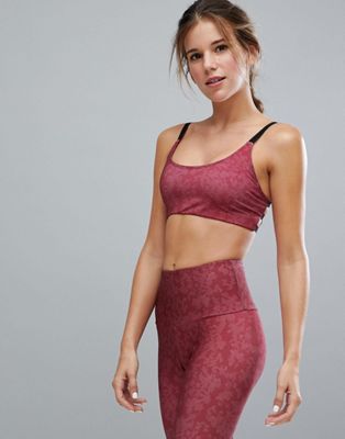 Onzie Graphic Yoga Bra In Pink