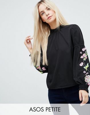 PETITE Embroidered Extreme Sleeve Smock