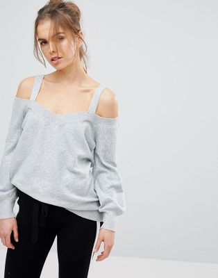 Micha Lounge Cold Shoulder Sweater