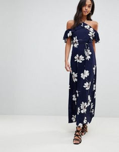 AX Paris Cross Front Maxi Floral Print Dress