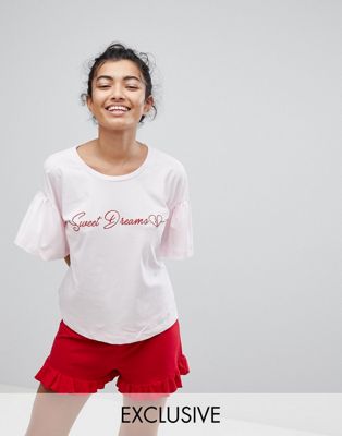 Hey Peachy Sweet Dreams Short Pajamas