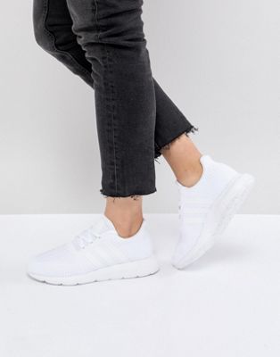 adidas Originals Swift Run Sneakers In Triple White