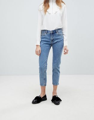 Monki Monokomi Cropped Straight Leg Jeans