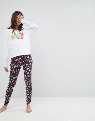 Hot Stuff Long Sleeve Tee & Legging Pajama Set