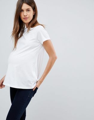DESIGN Maternity ultimate crew neck t-shirt in white