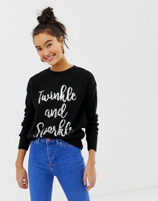 New Look Twinkle & Sparkle Holidays Sweater