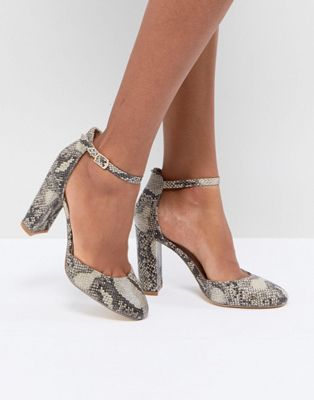 London Rebel Block Heel Shoe