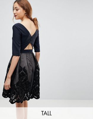 Little Mistress Tall Applique Mini Dress