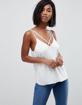 DESIGN Plunge Cami With Strap Detail