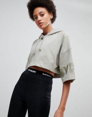 Ivy Park Big Logo Cropped Hoodie