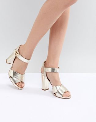 Love Moschino Heart Buckle Heeled Sandal